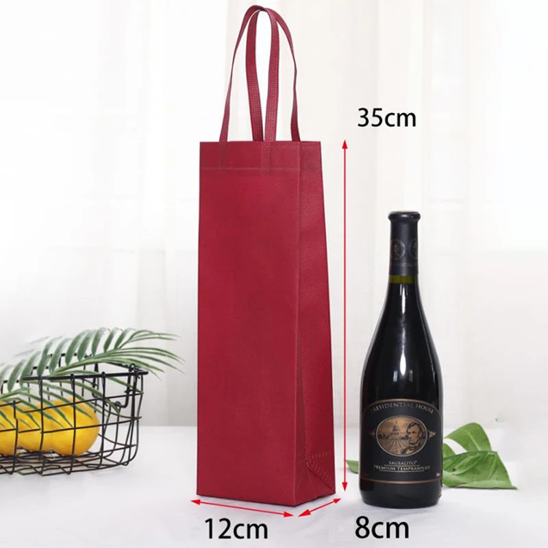 Durable Non-Woven Wine Gift Bag – Waterproof Single or Double Bottle Champagne & Be... - SKU NWGB2236 - UGI Packaging