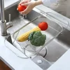2025 Hot Expandable Cutlery Drying Rack Kitchen Sink Drain Basket Stainless Steel Drain Basket Kitchen Storage Trays 1