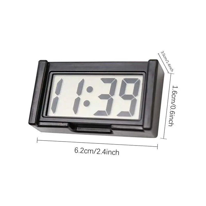Large screen digital display clock Wall mounted self-adhesive digital clock Suitable for car dashboard home desktop and wall