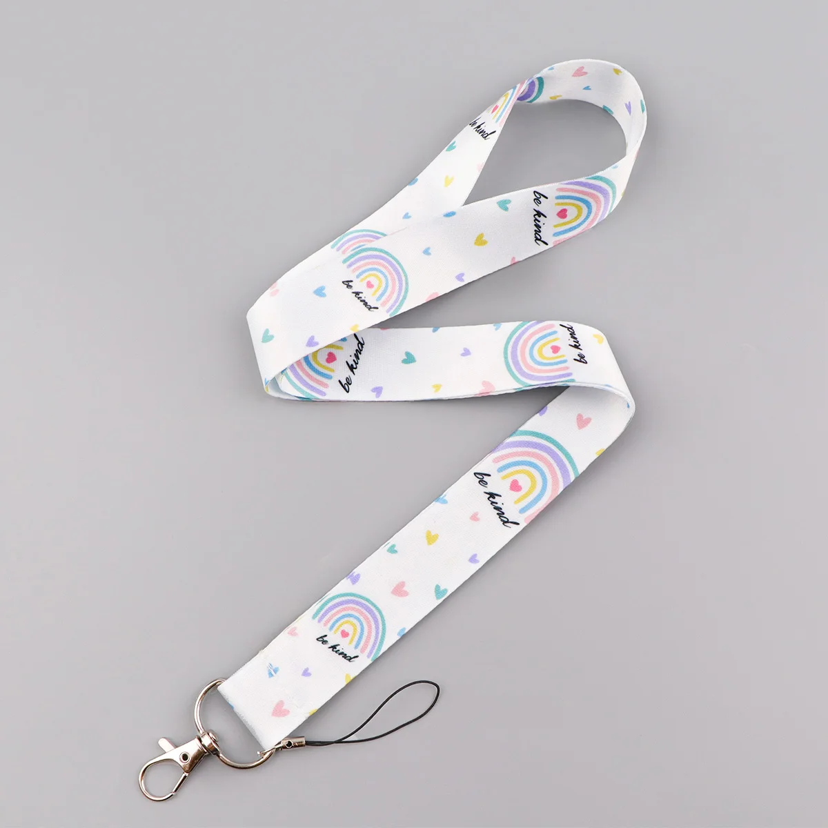 Vibrant Be Kind Quotation Lanyard – Inspirational Neck Strap & Keyring Accessory