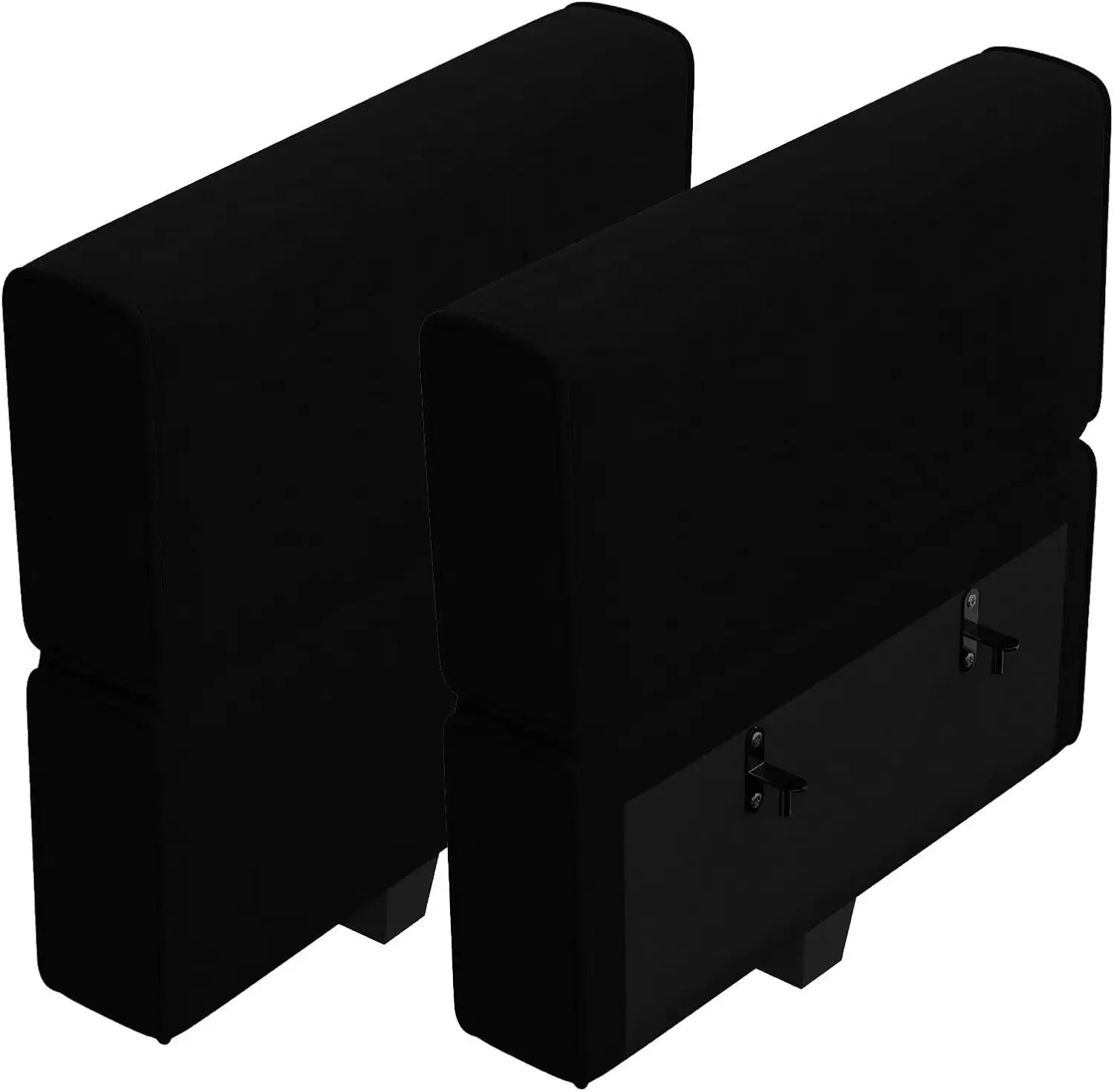 Modular Sofa Armrest Backrest Module for Modular Sectional Sofa Couch Side Armrest, Backrest Velvet Black