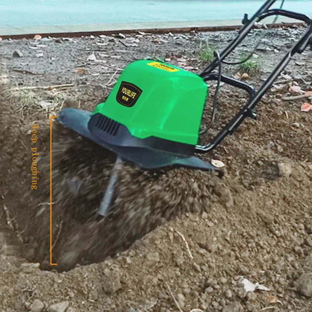 Elektromos Scarifier Mikrosziány Tiller 1500W Kis Mezőgazdasági Szántógép Háztartás Szántás Ásó Gyümölcsös