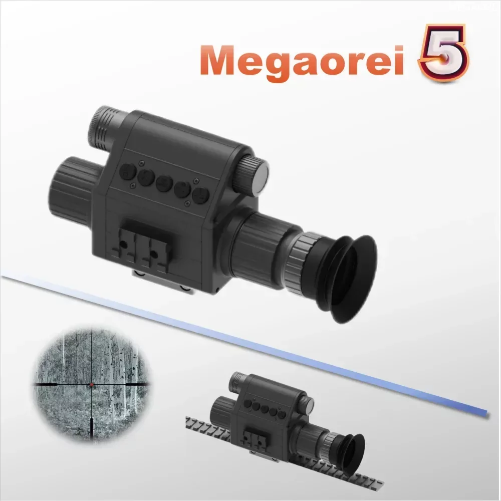 

Новый охотничий зеркальный телескоп Megaorei 5 поколения с ночным видением, оснащенный орбитальным моноглазным зажимом, инфракрасный телескоп