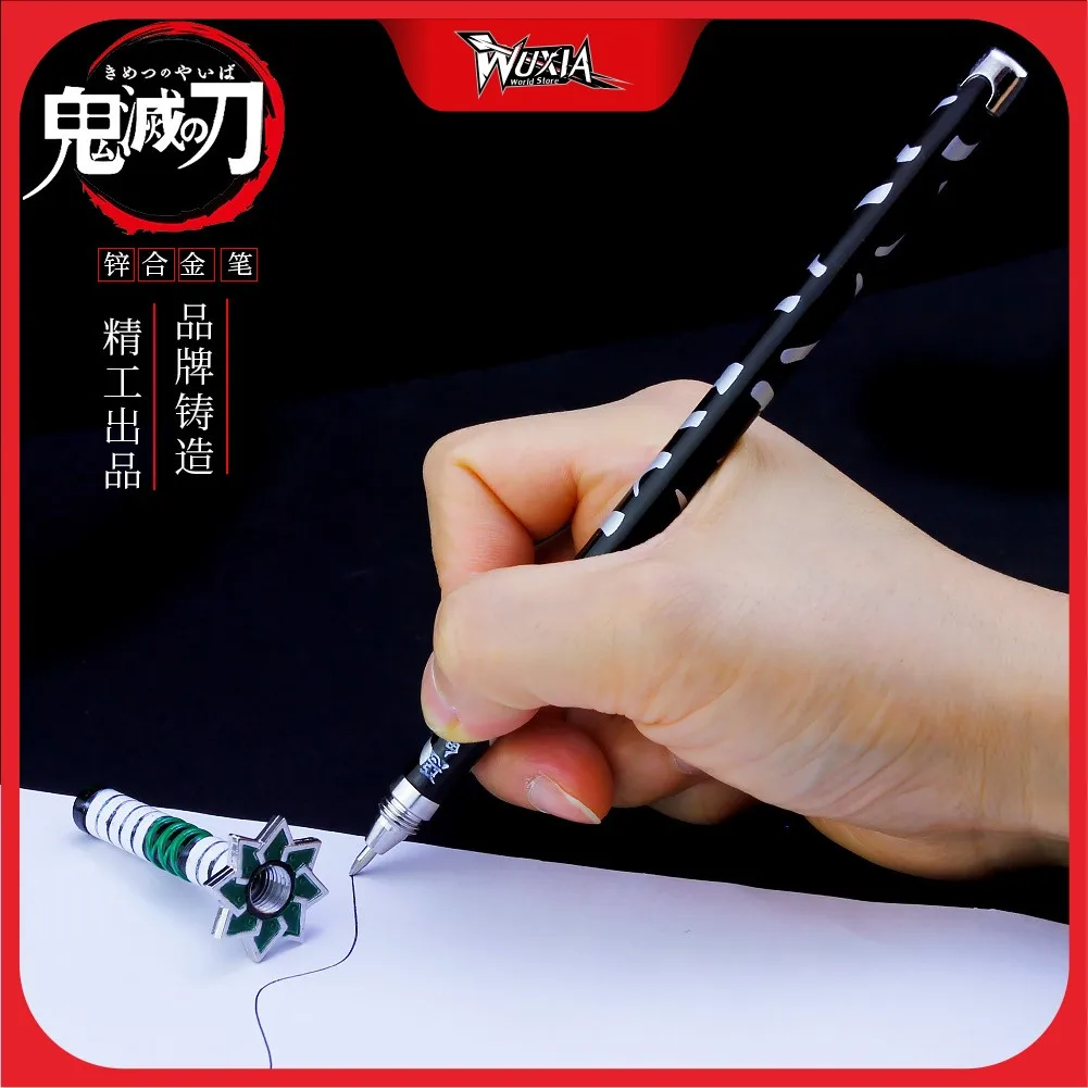 Demon Slayer Sword Shinazugawa Sanemi 20cm Carbon pen Alloy katana Sword Japanese Anime Weapon Model Gift for kid Christmas Gift