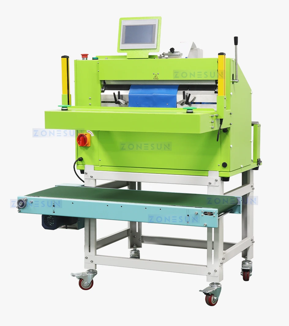 ZONESUN ZS-TB103 Automatic Courier Bag Labeling Sealing Machine