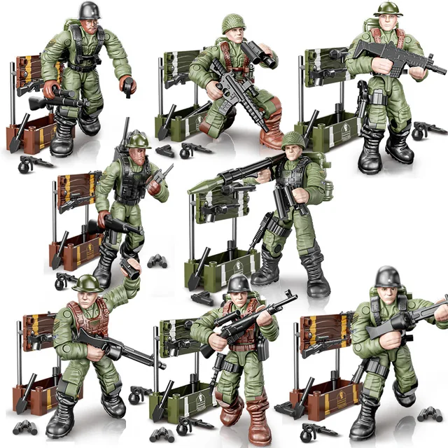 World War 2 WW2 Army Military Soldiers SAWT Soldiers Special Force DIY Model ​Building Blocks Bricks Children'S Toys 6