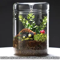 Glass Bottles Creativity Dew Collection Glass Vase Micro Landscape Succulent Moss Landscape Glass Terrarium Home Decor 1