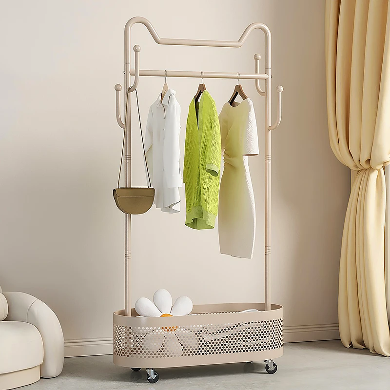 

Wardrobe Standing Coat Rack Rooms Open Wheels Wall Standing Coat Rack Cloakroom Storage Recibidor Para Entrada Hall Furniture