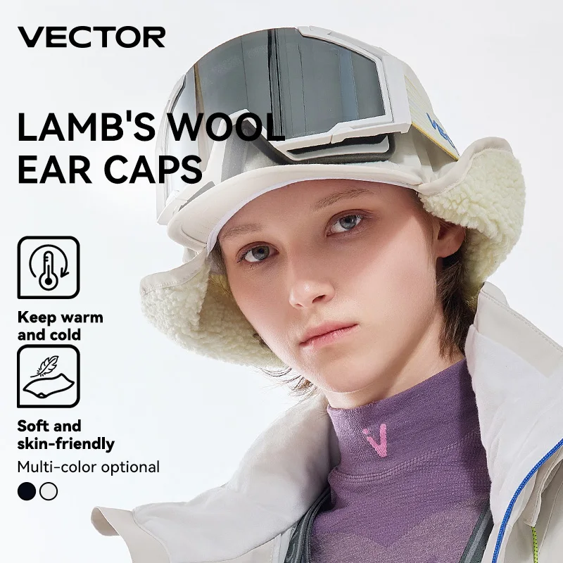 VECTOR Eskimo Children's Lamb Fleece Ear Protection Hat Is Cold Resistant Warm Soft and Skin Friendly with A Three-dimensional