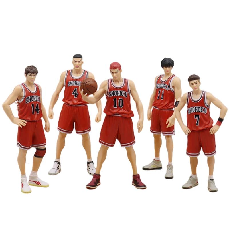 Экшн-фигурки Slam Dunk, игрушки, аниме Sakuragi Hanamichi Hisashi Mitsui Ryota Miyagi Takenori Akagi, фигурки, 17 см, модель в подарок, 5 шт.