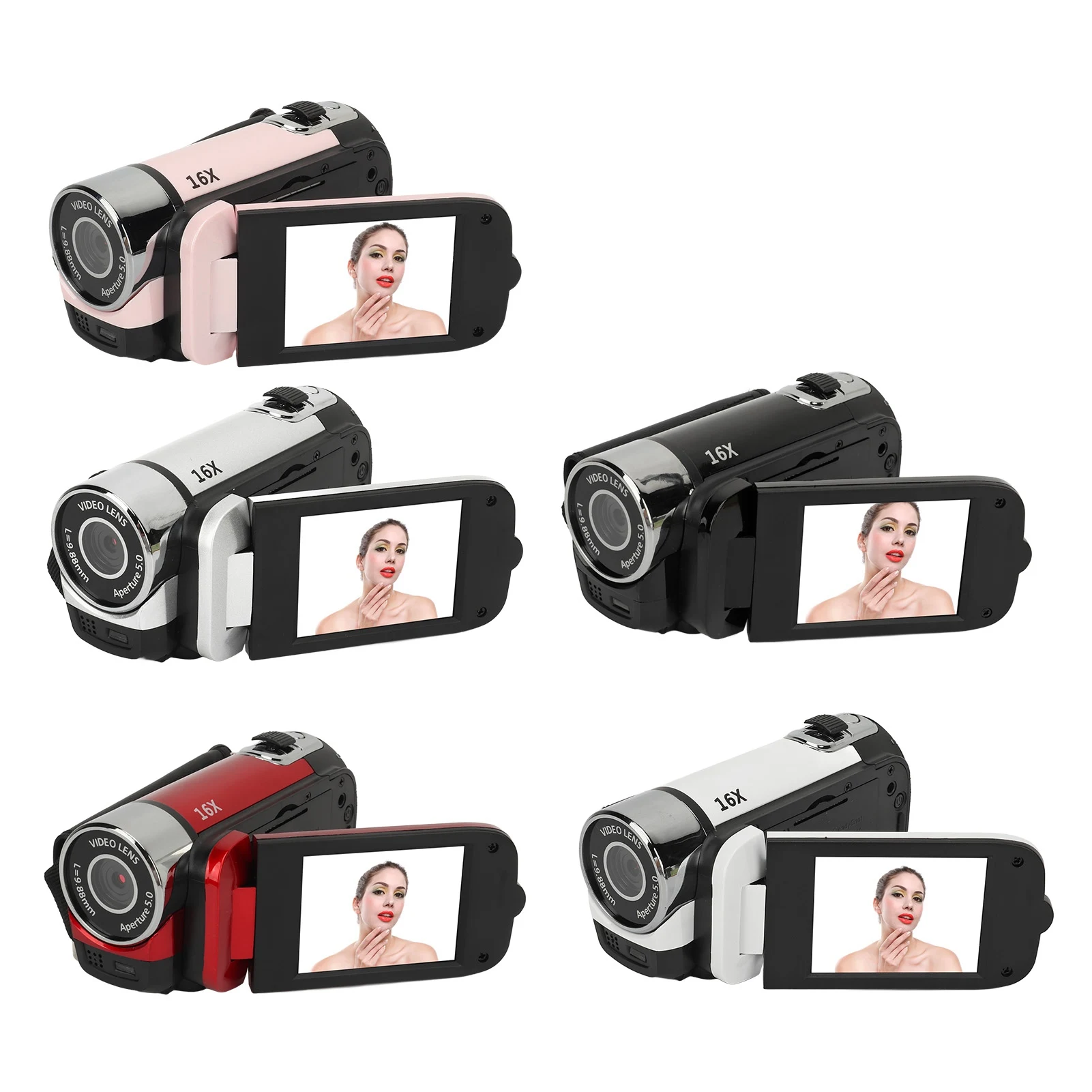 컴팩트 비디오 녹음기 USB 포트 연결, 16MP 디지털 카메라, 1080P 해상도, 성장 녹화용 1/4 인치 스레드 홀