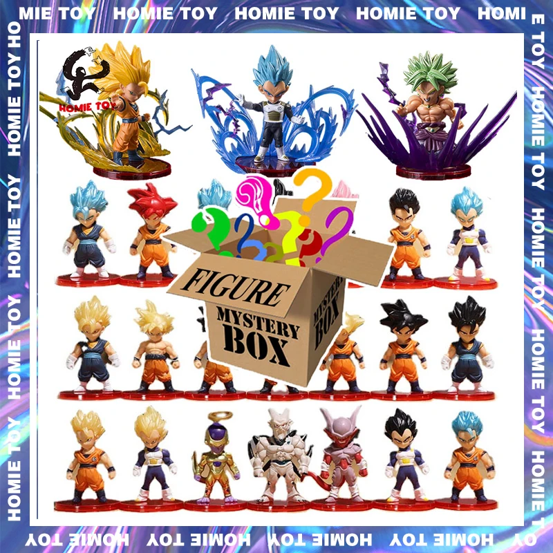Dragon Ball Figure 5Cm Anime Figure Blind Box Mystery Box Figure Lucky Box Son Goku Vegeta Anime Gogeta Mini Cute Figure