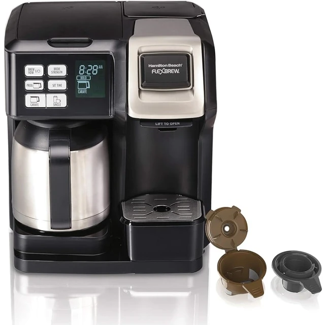 Hamilton Beach FlexBrew Trio 12 Cup Black Coffee Maker - Power