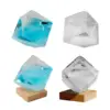 Weather Predictor Cube Shape Storm Glass Barometer Art Crafts Weather Forecast Bottles for Office Tabletop Home Decor Xmas Gift 2
