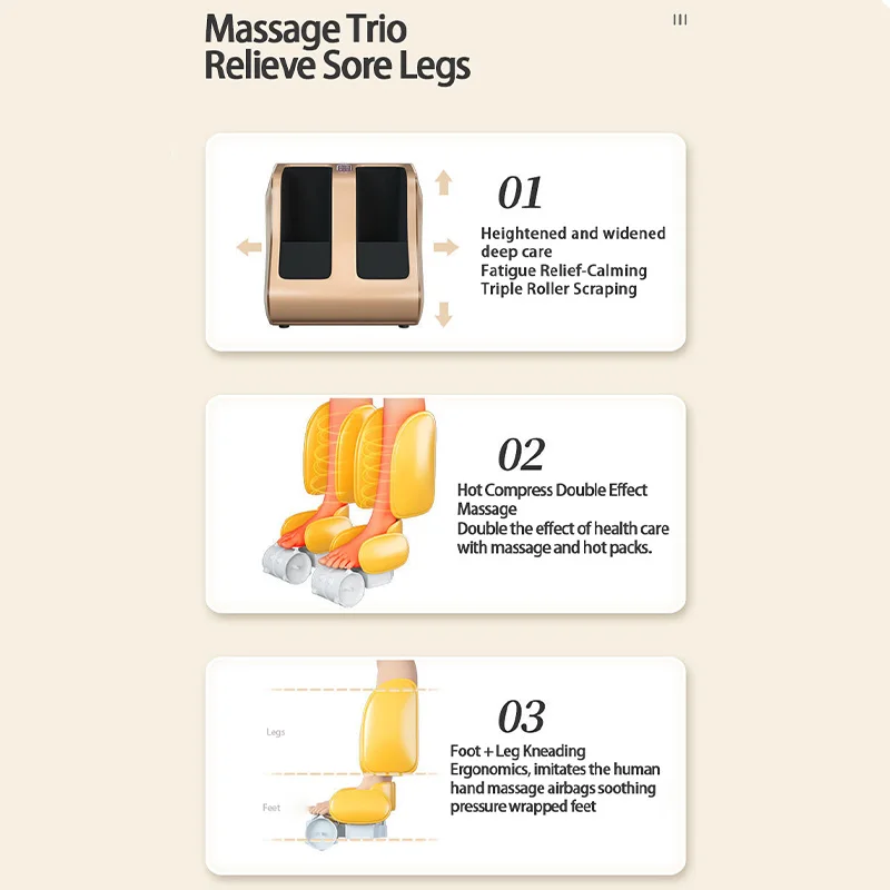 Electric Foot and Calf Massager for Plantar Fasciitis Relief