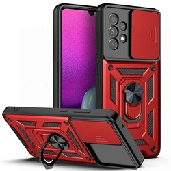 ShockProof Camera Protect Armor Case - Enhanced Protection Cover - Galaxy A22S 5G (Red)