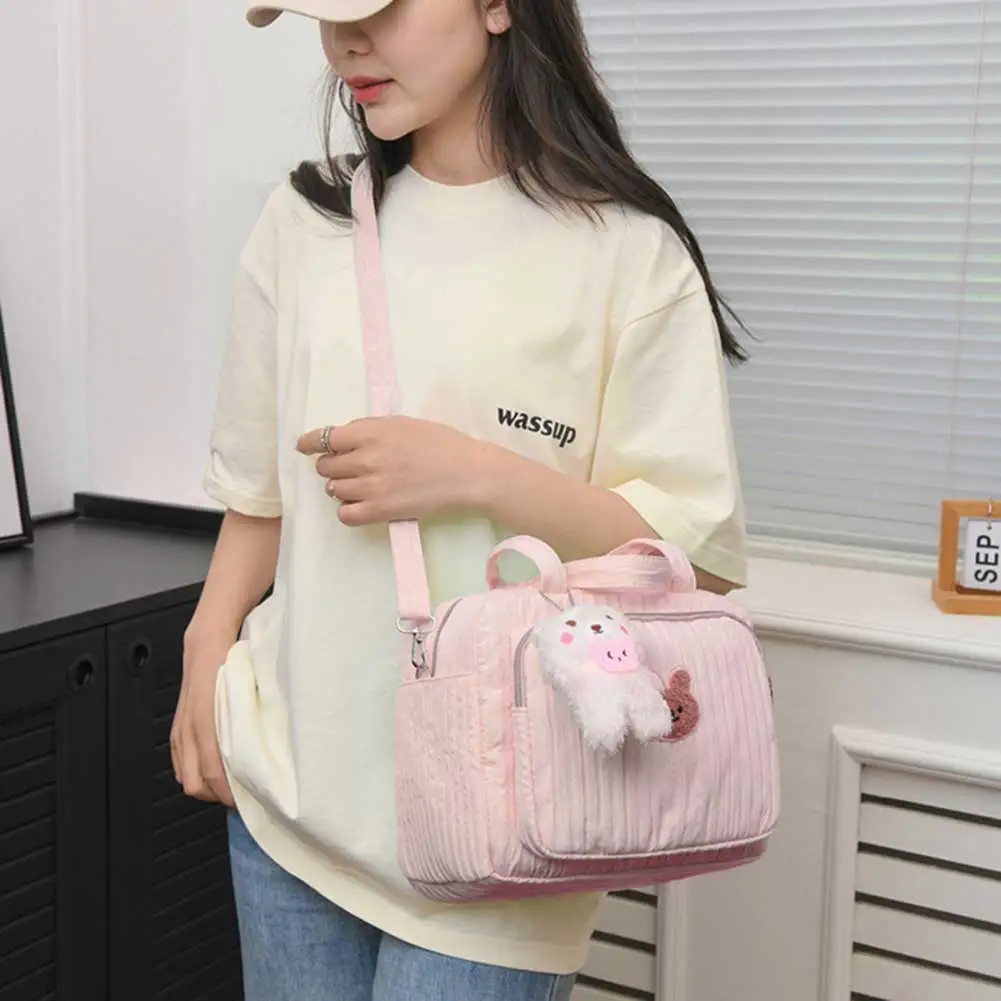 Description Picture 6 of itemMommy Stroller Nappy Bag Portable Cute Cartoon Multi-function Large Capacity Baby Diaper Bags with Pendant Nylon Mom Travel Tote