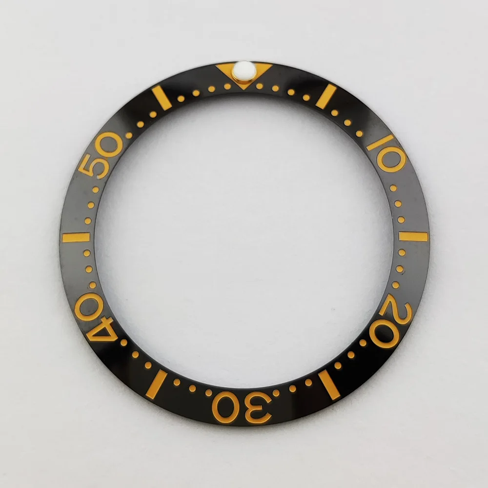 Green Luminous Ceramic Watch Bezel Insert - 33.7mm
