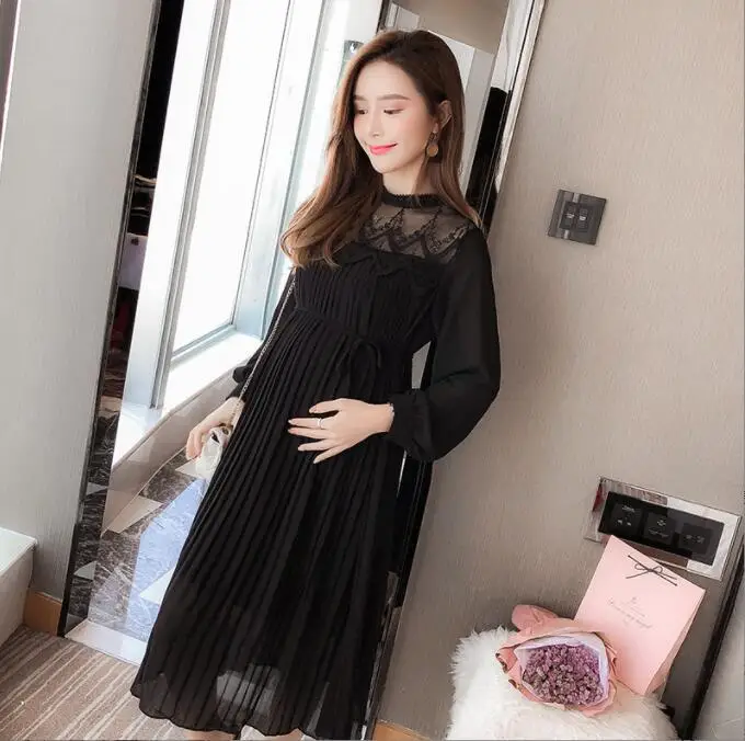 Autumn Winter Knitted Maternity Sweaters Dress Clothes for Pregnant Women Fall Elegant Pregnancy Sweaters