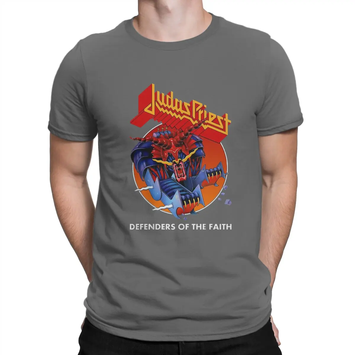 thumbnail image 1 of Camisetas para hombre JD.1 Grendbok Heavy Metal Judas Rock Priest, camiseta vintage de manga corta y cuello redondo de algodón, 1 of 7