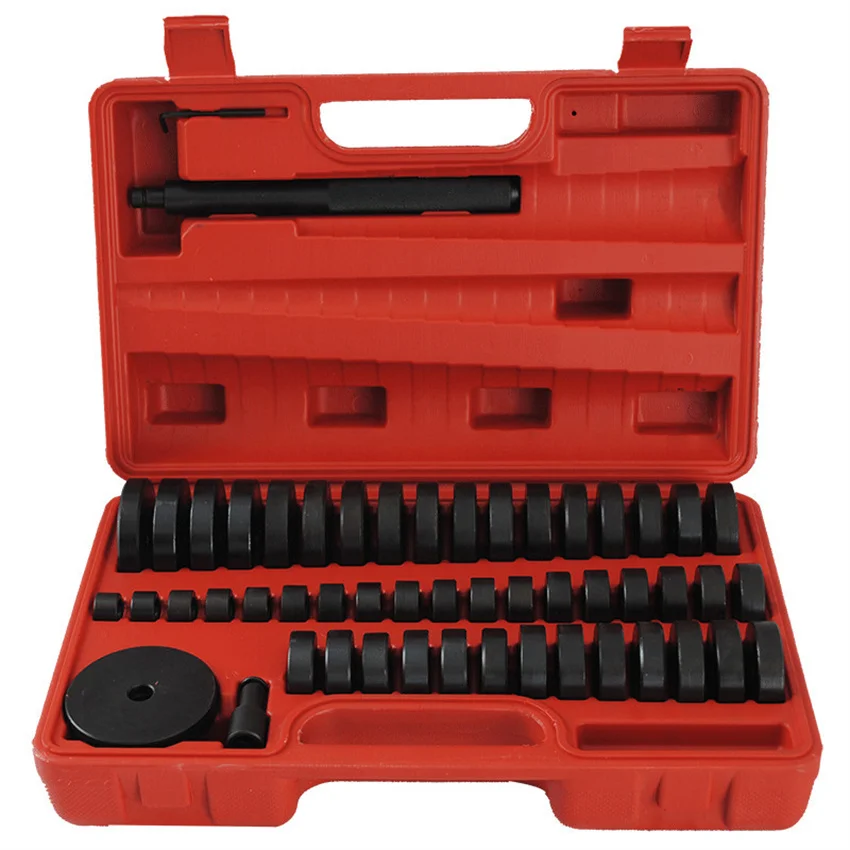 52pcsAutoBushingBearingSealDriverPushPressDiscToolSetAutomotiveOilSealRemoval