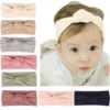 Baby Bows Headbands Lot Elastic Knit Headband Solid Toddler Girls Headwear Baby Boys Kids Turban Headwear Baby Hair Accessories 1