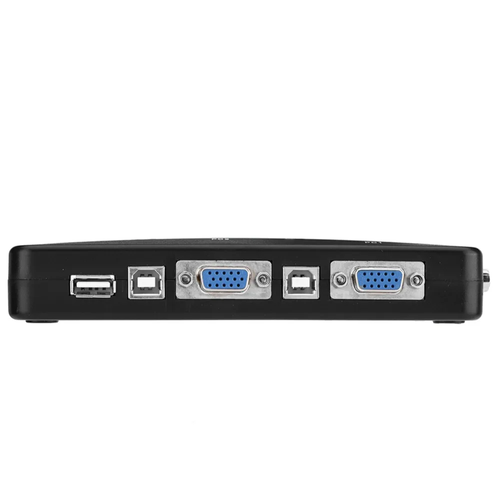 내구성 있는 4포트 USB 2.0 KVM 스위치 플러그 앤 플레이 VGA 포트 VGA 수동 스위치 박스 USB 2.0 KVM VGA 스위처 PC 공유