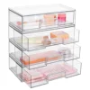 New Desktop Jewelry Box Household Transparent Skin Care Product Storage Cabinet, Dust Drawer Makeup Organizer Box 1