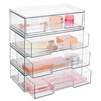 New Desktop Jewelry Box Household Transparent Skin Care Product Storage Cabinet, Dust Drawer Makeup Organizer Box 1