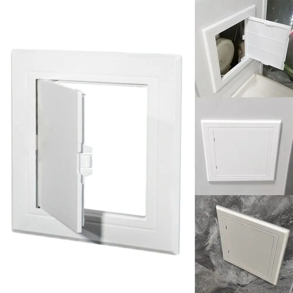 Access Panel Door Latch White Access Panel Door Plastic Removable Inspection Hole Hinged Access Hatch Doors Wall Ceiling