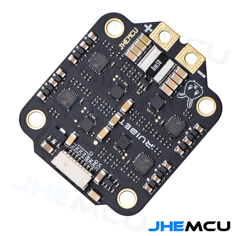 Pads de soudure et disposition des composants du JHEMCU RuiBet 45A/55A ESC 4in1 BLHELI_S Dshot600.