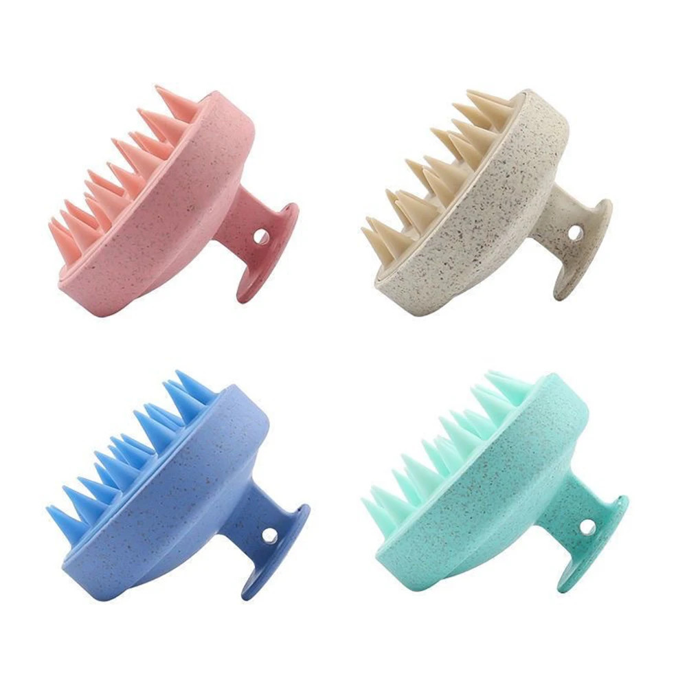 Silicone Shampoo Brush 1pc Body Massage Brush Bath Shower Salon Hairdressing Tool Scalp Massage Comb Hair Washing Comb