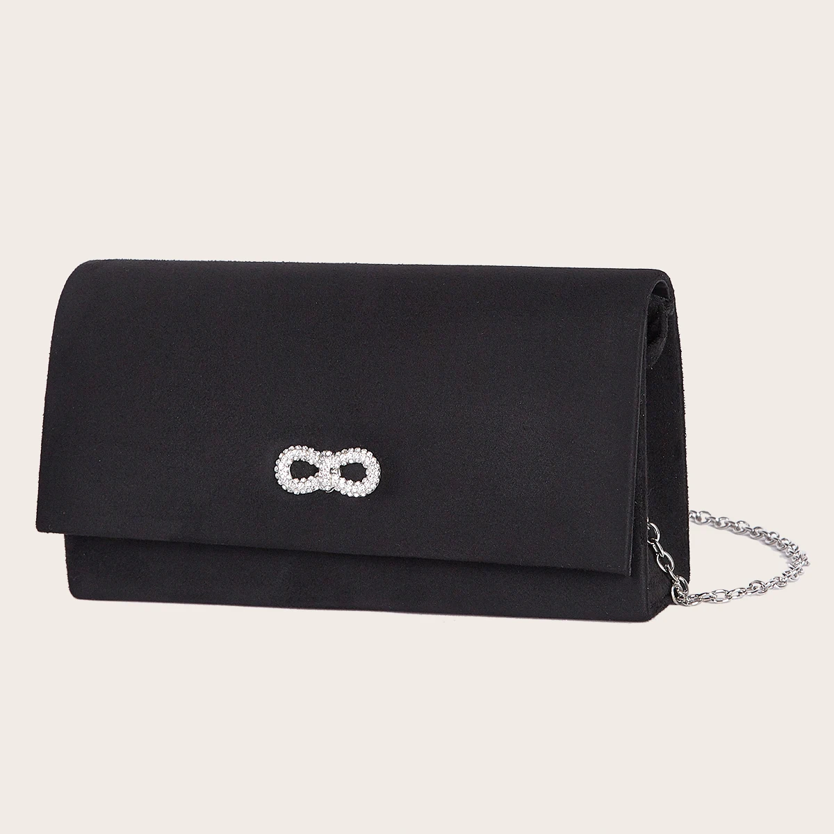 Women's Handbag Black Luxury Evening Clutch Bag Fashion Chain Shoulder Bag Prom Party Long Purse Bag - 5