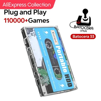 AliExpress 컬렉션 KINHANK 슈퍼 콘솔 500G 게임 HDD 100000 비디오 게임 70 에뮬레이터 DC/MAME/SS/NAOMI/PS2/PS1 플러그