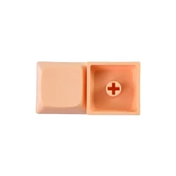 NPKC 10-Pack Custom XDA Blank Keycaps Set - PBT Material (Light orange)