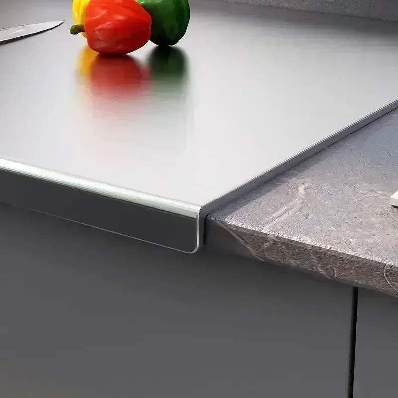316 stainless steel panel and chopping board, kitchen household thickened double sided extra large kneaded surface cutting board 4