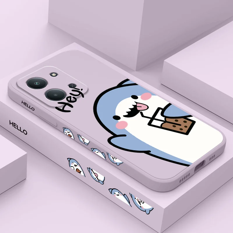 Adorable Shark Silicone Soft Phone Case