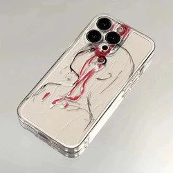 Japanese Punk Anime Girl Clear Phone Case - Stylish Protective Bumper Cover - iPhone 12 Mini (1)