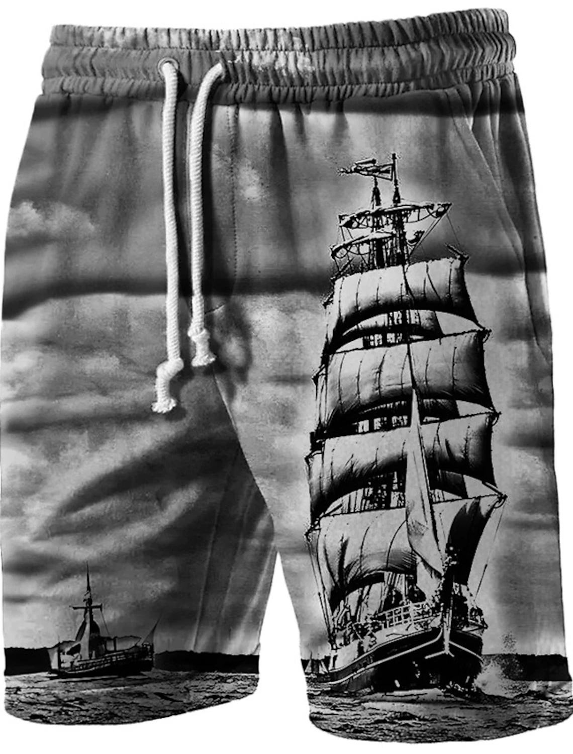 Men's Beach Pants Corsair 3D Printed Shorts Men's Summer Breathable Shorts Fitness Street Shorts Men's Ropa Hombre 2