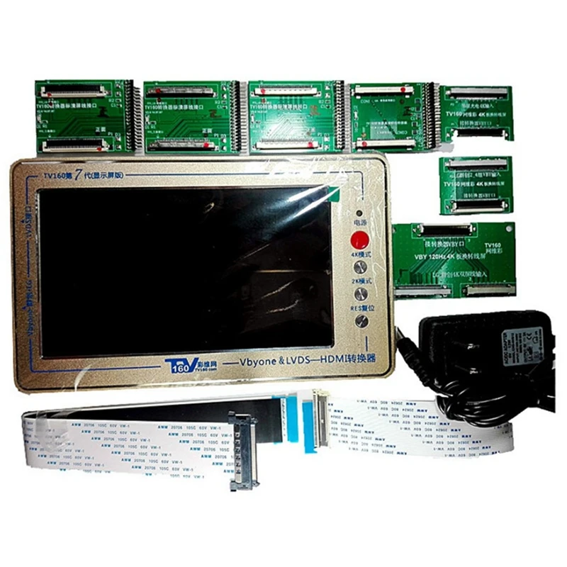 Vbyone LVDS to HDMIS 디스플레이 테스트 도구, TV160 마더보드 컨버터, 7 인치 1024X600, 7th 시리즈 키트, 세대