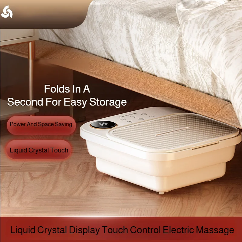 Automatic Heating Foot Bath Foldable Foot Soaking Bucket Foldable Foot Bath Tub Fully Automatic Massage Foot Bath Appliance Fully Automatic Heating Constant Temperature Tub