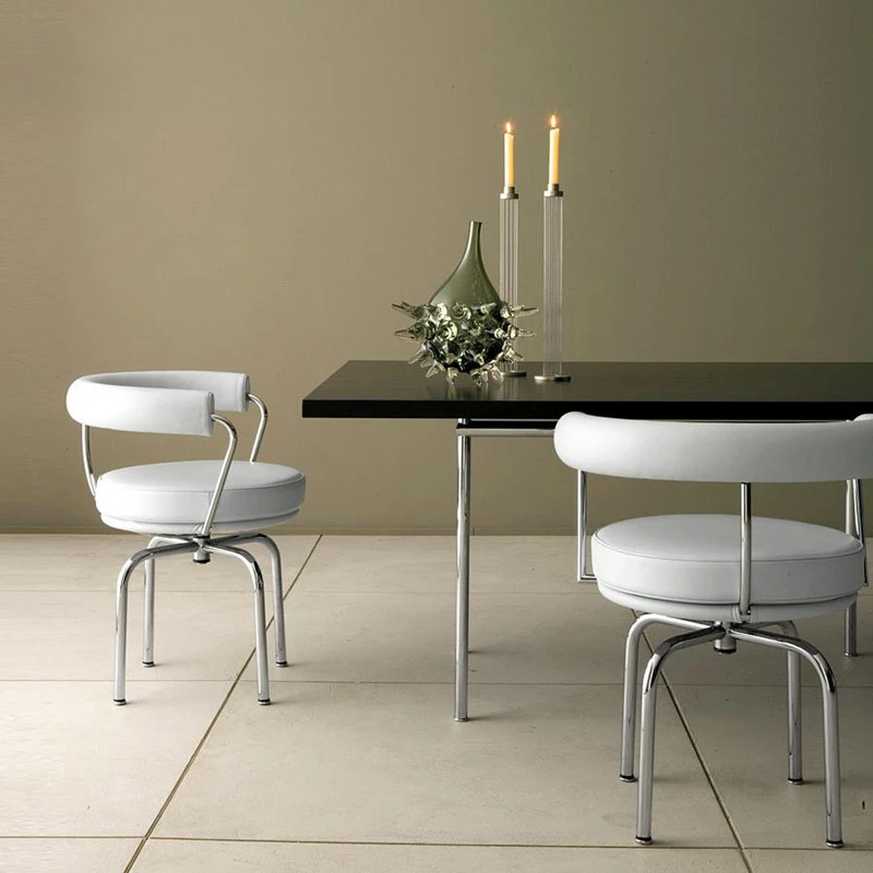 

Dining chairs, luxurious stainless steel chairs, home use, medieval simple negotiation, conference, office chair, backrest chair