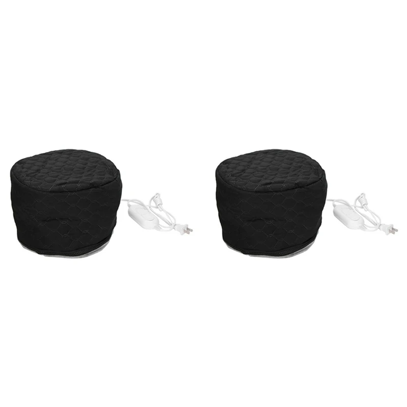 A99G-2X Household Electric Heating Hat Cap Adjustable Hot Oil Treatment Hat Salon Barber Accessories For Hair Care US Plug