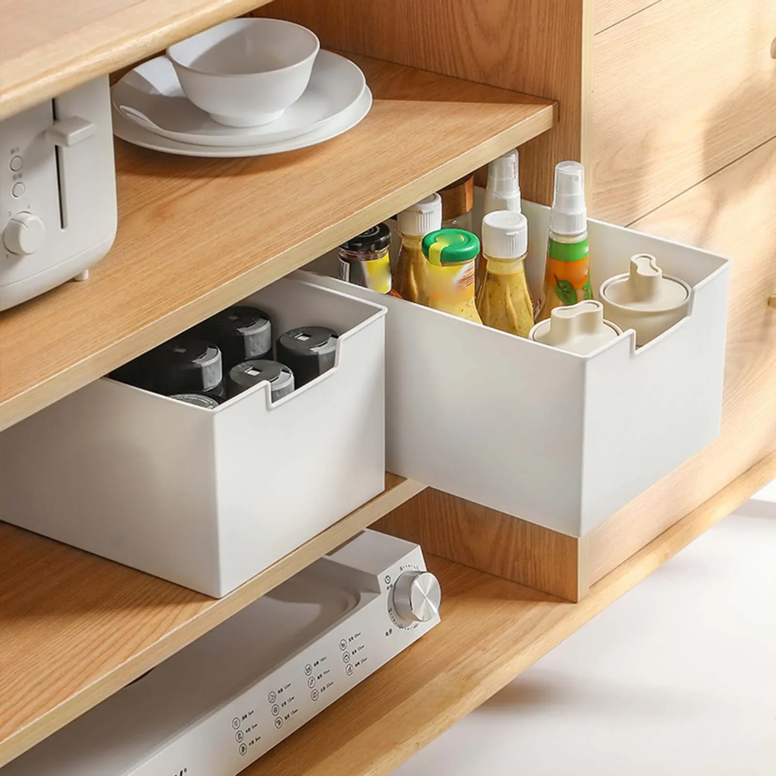 سحب الخزانة المنظم رفوف سحب الأدراج متعددة الأغراض...