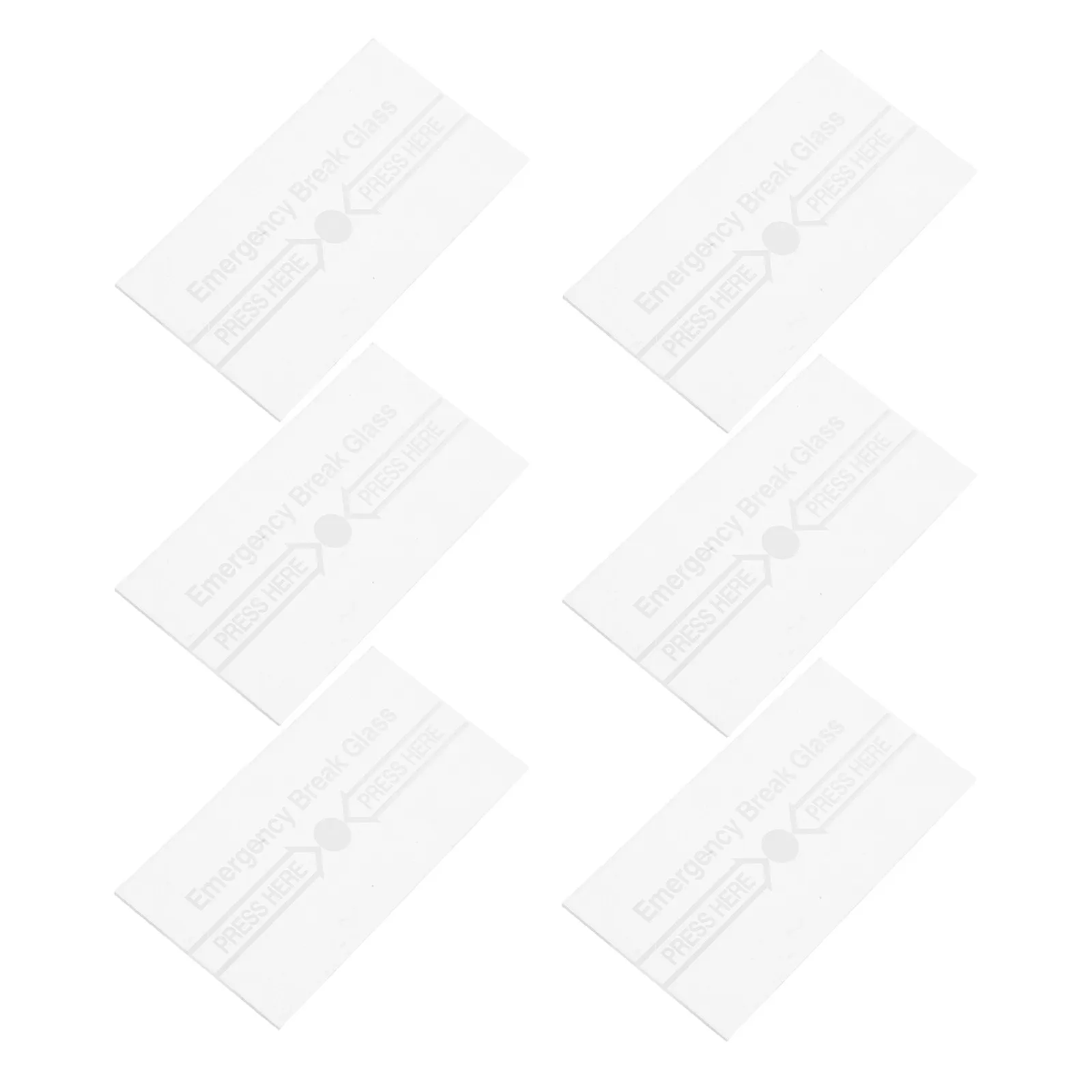 6Pcs 화재 경보기 유리 커버 투명 수동 호출 포인트 보호 내열 비상 스위치 교체 패널