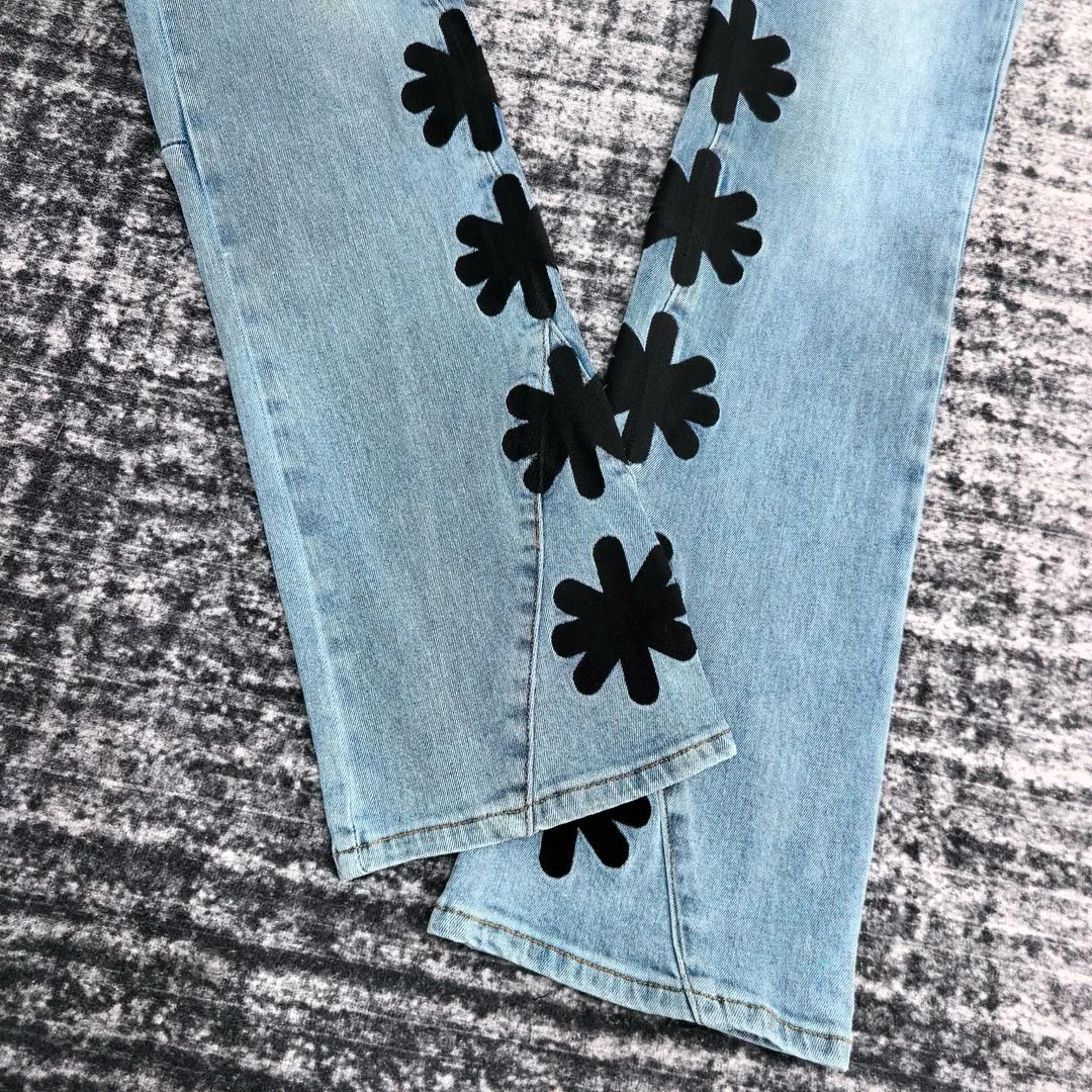 men inseam embroidery gusset flare jeans 5