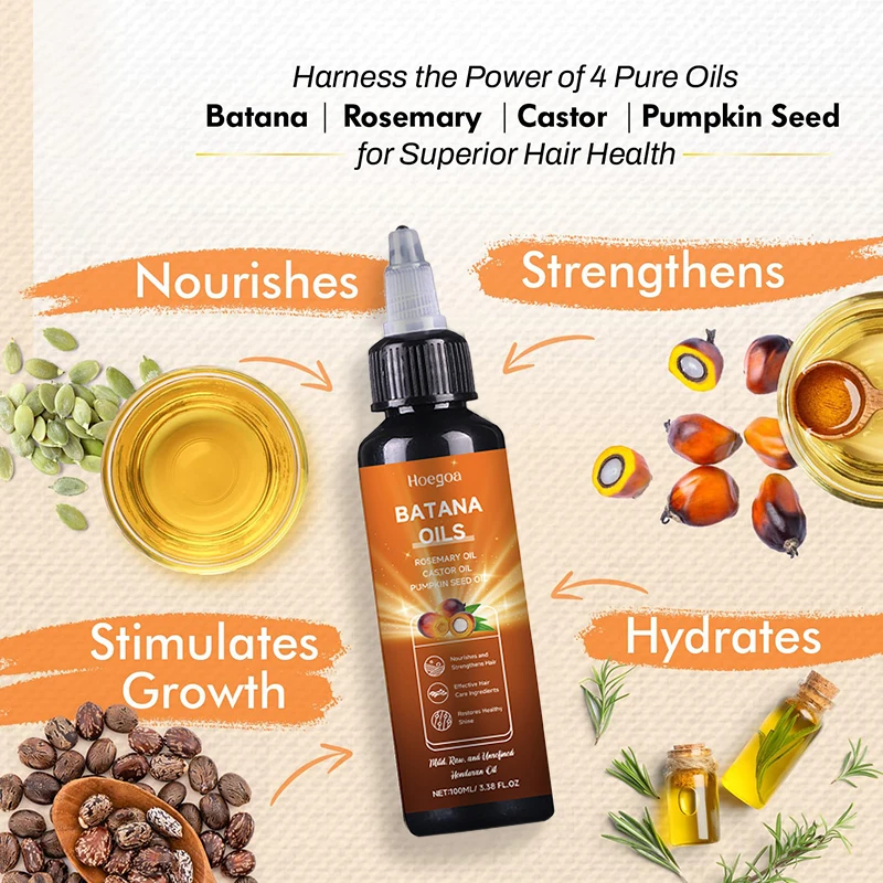 Batana Hair Oil Nourishes Hair Follicles And Smoothen With Nourishing Oil