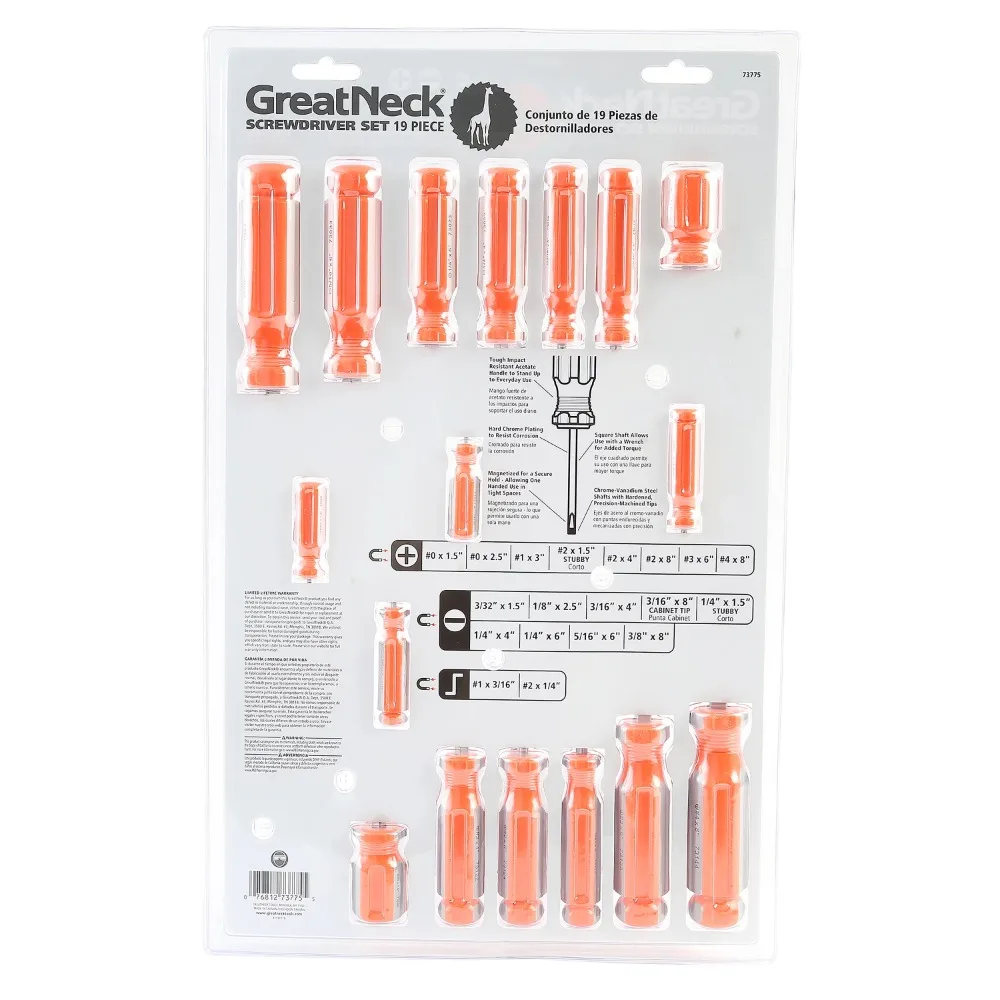 

19 Piece Screwdriver Set, Offset, Hand Tools