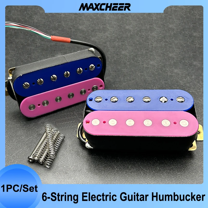 

Electric Guitar Humbucker 12 Adjustable Hex Screw Dual Coil for 6 String Guitar Coil Spliting Pickup N7.5K/B15K Output Purple