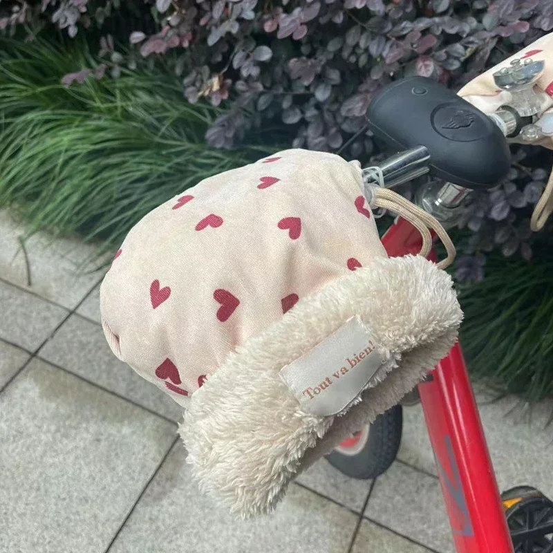 Windproof Infant Stroller Gloves Children's Outdoor Sports Mittens Cartoon Printed Hands Warmer Scooter Accessory for Winter